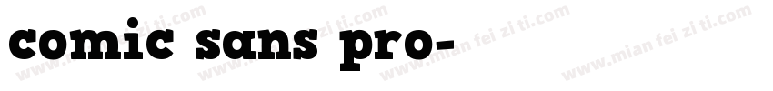 comic sans pro字体转换